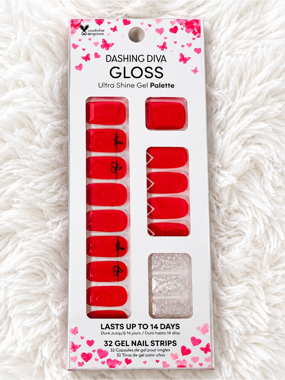 Dashing Diva Gloss Ultra Shine Red Gel Nail Strips